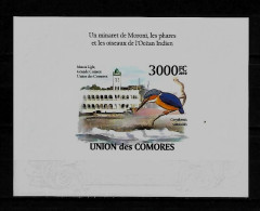 Comores 2009 Birds - Lighthouses IMPERFORATE MS MNH - Otros & Sin Clasificación