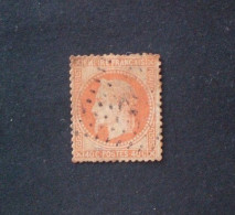 FRANCIA 1863 NAPOLEONE Lll LAURE 40 CENT ORANGE N. 31 (YVERT) OBLITERE ANCRE - 1863-1870 Napoleon III With Laurels