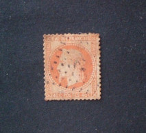 FRANCIA 1863 NAPOLEONE Lll LAURE 40 CENT ORANGE N. 31 (YVERT) OBLITERE ANCRE - 1863-1870 Napoléon III Lauré