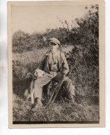 443, Portrait D'un Chasseur Posant Avec Son Chien, Chasse, Photo Format 9,2 X 12 Cm - Sporten