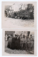 323, Militaria 372e RALVF Régiment D'Artillerie Lourde Sur Voie Ferrée, Dormans Le 8 Aout 1936, 2 Photos Format 12 X 9,2 - Guerre, Militaire
