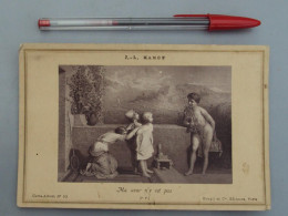 134, Art Peinture Tableau, Photo Goupil & Cie 90 Collée Sur Carton, JL Hamon, Ma Sœur N'y Est Pas - Autres & Non Classés