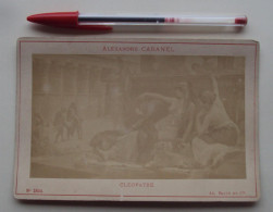 128 2, Art Peinture Tableau, Photo AD Braun 2844 Collée Sur Carton, Alexandre Cabanel, Cleopatre - Autres & Non Classés