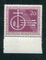 "BUNDESREPUBLIK DEUTSCHLAND" 1955, Mi. 216 UR ** (B2130) - Nuovi