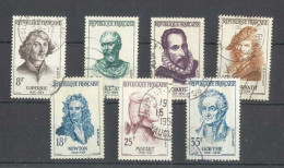 Yvert 1132  à 1138 -  Célébrités Etrangères   - Série De 7 Timbres Oblitérés   - - Used Stamps