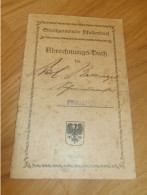 Altes Sparbuch Pfullendorf , 1926 - 1941 , Karl Hattinger In Pfullendorf , Sparkasse , Bank !!! - Documents Historiques