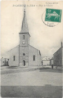 CPA - SAINT LAURENT Du JURA - Place De L'église - Sonstige & Ohne Zuordnung