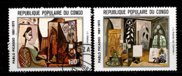 - CONGO - 1981 - YT N° PA 292 + 294 - Oblitérés - Picasso - Usados