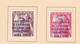 Espagne - Spain - Espana  Stamp 806A -807A * MH CAUDILLO 16 1/2 Mm - Unused Stamps