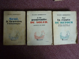 Alain Gerbault, Lot De 3 Livres - Bücherpakete