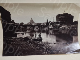 Italy Photo Rome. Italia Foto Roma Tevere Castel Sant'Angelo. 137x92 Mm. - Europe