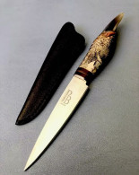 COLTELLO CUSTOM - ARTIGLIO ANTILOPE - 420 C - ARGENTINA - Decorative Weapons