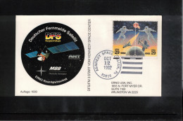 USA 1992 Space / Weltraum Space German Telecommunications Satellite DFS KOPERNIKUS Interesting Cover - Estados Unidos