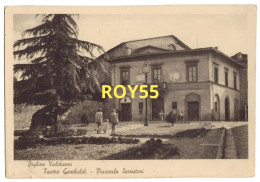 Toscana-firenze-figline Valdarno Teatro Garibaldi Piazza Serristori Animata Veduta Teatro E Piazzale Serristori Anni 50 - Autres & Non Classés