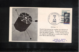 USA 1966 Space / Weltraum Space Weather Satellite ESSA 1 Interesting Cover - United States