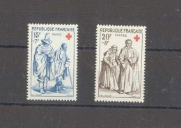 Yvert 1140-1141 - Croix Rouge   - 2 Timbres Neufs Sans Traces De Charnières  - - Unused Stamps