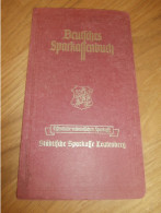 Altes Sparbuch Leutenberg , 1944 - 1945 , Ingrid Von Rein In Leutenberg , Sparkasse , Bank !!! - Documents Historiques
