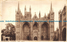 R149608 Peterborough Cathedral. West Front. Photochrom. 1927 - Monde