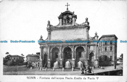R149617 Roma. Fontana Dell Acqua Paola. Eretta Da Paolo V - Monde