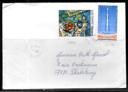 P171 - N° 1901 Et PA 52 SUR LETTRE DE CAEN GAMBETTA DU 18/02/89 - 1961-....