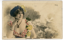 Glitzer CPA Schauspielerin E. Devere, Portrait - Acteurs