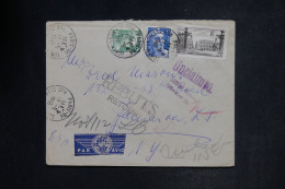 FRANCE - Enveloppe De Paris Pour New York En 1948 Et Retour - L 152839 - 1921-1960: Modern Period