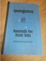 Altes Sparbuch Köln Höhenberg , 1955 - 1957 , Eheleute Schleicher In Köln Höhenberg , Sparkasse , Bank !!! - Historical Documents