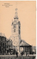 Chimay La Grand ' Place Et L'Eglise - Chimay