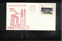 USA 1972 Space / Weltraum Launch Of Secret Spy Satellite Interesting Cover - Etats-Unis