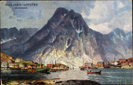 Artiste CPA Meinzolt, Svolvaer Lofoten, Schiffe Im Hafen - Noorwegen