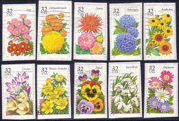 A04 -614 USA Etats-unis Fleurs Flowers Blumen Stamp Collection Timbres - Andere-Europa