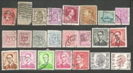 A04 -79 Belgique 23 Different Stamp Collection Timbres - Andere-Europa