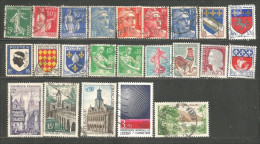 A04 -70 France 23 Semeuse Armoiries Different Stamp Collection Timbres - Europe (Other)