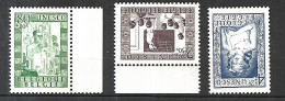 BELGIQUE 1951 Cat Yt N° 842 à 844 Série Complète N** MNH - Nuovi