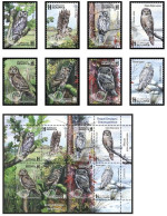 BELARUS 2023.Birds.Owls.MS.MNH - Uilen