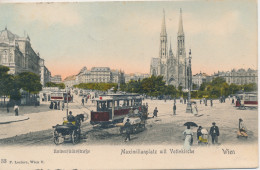 WIEN      MAXIMILIANPLATZ MIT VOLTIKIRCHE - Vienna Center