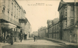 CPA-31- SAINT-GAUDENS _ Rue De La Sous-Préfecture, Le Collège, Hôtel Ferrières- Edit. Cazes *2 Scans - Saint Gaudens