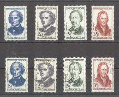 Yvert 1146 à 1149 - Grands Savants Français   - Série De 4 Timbres Neufs Sans Charnières + Série Oblitérée - Unused Stamps