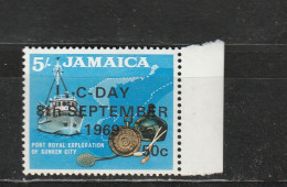 Jamaïque YT 299 ** : Bateau D'exploration - 1969 - Jamaique (1962-...)