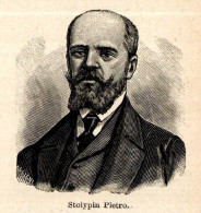 Ritratto Di Pëtr Arkad'evi? Stolypin - Stampa Epoca - 1930 Vintage Print  - Prints & Engravings