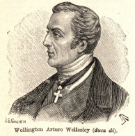 Ritratto Di Arthur Wellesley I Duca Di Wellington - 1931 Vintage Print - Estampes & Gravures