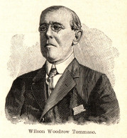 Ritratto Di Thomas Woodrow Wilson - Stampa Epoca - 1931 Vintage Print - Estampes & Gravures