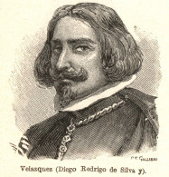 Ritratto Di Diego Rodríguez De Silva Y Velázquez - 1931 Vintage Print - Prints & Engravings