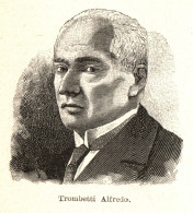 Ritratto Di Alfredo Trombetti - Stampa Epoca - 1931 Vintage Print   - Estampes & Gravures