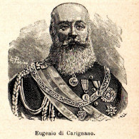 Ritratto Di Eugenio Di Carignano - Stampa Epoca - 1924 Vintage Print  - Estampas & Grabados