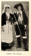 Tipi E Costumi Della Calabria - Stampa Epoca - 1924 Vintage Print   - Estampas & Grabados