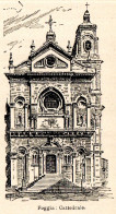Foggia - Cattedrale - Stampa Epoca - 1926 Vintage Print   - Stiche & Gravuren