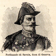 Ritratto Di Ferdinando Di Savoia - Stampa Epoca - 1926 Vintage Print   - Prints & Engravings