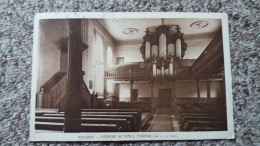 CPA ORGUE  MULHOUSE HAUT RHIN 68 INTERIEUR DU TEMPLE FRANCAIS VUE SUR LES ORGUES 1937 - Churches & Convents