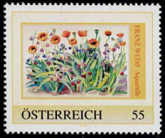 PM Franz  Weiss - Aquarelle  Ex Bogen Nr. 8026328  Postfrisch - Personalisierte Briefmarken